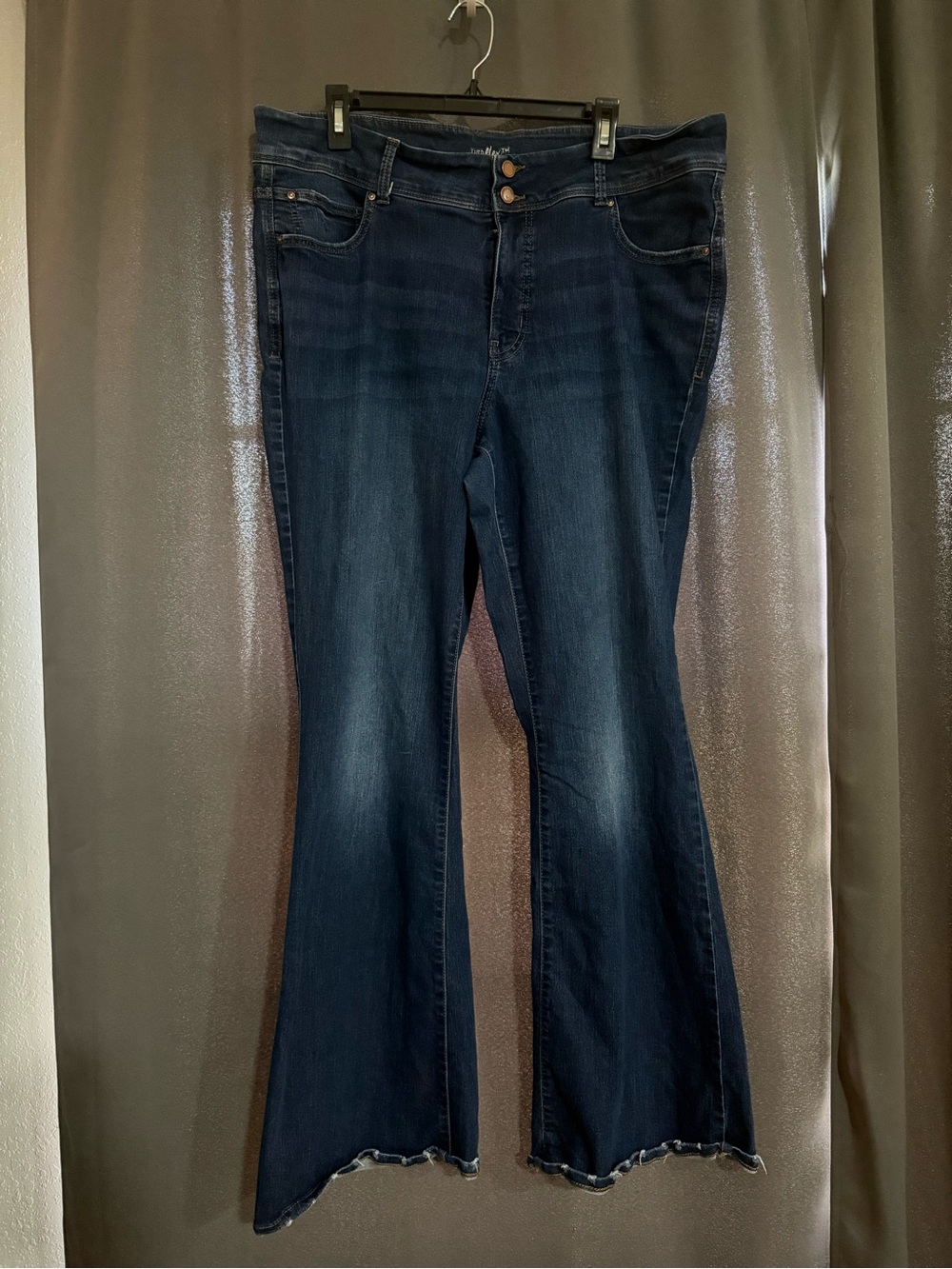 Maurices Dark Wash Women’s Flare Jeans - Dark Blue